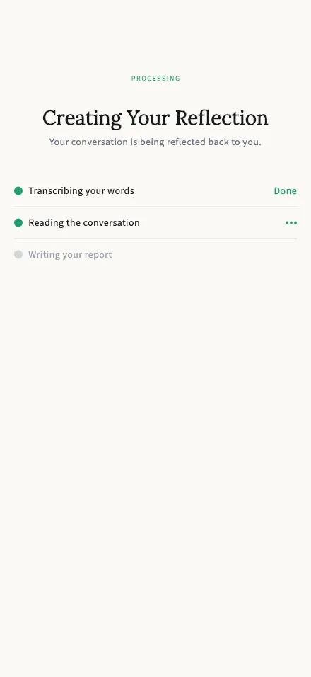 Preparing your report screen