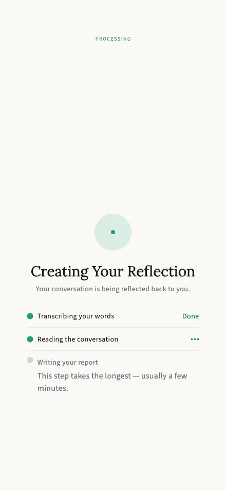 Preparing your report screen